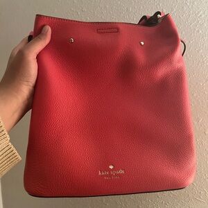 SALE KATE SPADE MARTI LARGE BUCKET BAG  SHOULDER CROSSBODY IN GARDEN PINK